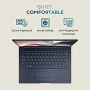 Asus Zenbook 14 (2025) Ultrabook - 2nd Series / Intel Core Ultra 7-255H / 14inch 3K / 1TB SSD / 16GB RAM / Shared Intel Arc Graphics / Windows 11 Home / English & Arabic Keyboard / Ponder Blue / Middle East Version - [UX3405CA-PZ052W]