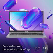 Asus Viviobook Go 15 (2024) Laptop - Intel Celeron-N4500 / 15.6inch FHD / 128GB eMMC / 4GB RAM / Windows 11 Home / English & Arabic Keyboard / Peacock Blue / Middle East Version - [E510KA-BR859WS]