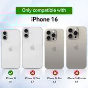 S&S Privacy Screen Protector Black iPhone 16
