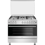 Tornado 90x60cm Free-Standing Gas Cooker with 5 Burners, Convection Fan, and Cast Iron Pan Support – 9T10HUS2X11SA