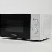 Tornado 20L Manual Microwave Oven 700W with 5 Power Levels & Defrost Function – TWMS-20-W-E
