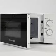 Tornado 20L Manual Microwave Oven 700W with 5 Power Levels & Defrost Function – TWMS-20-W-E