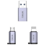 Wiwu Consice 3-in-1 Adapter Pack Grey