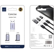 Wiwu Consice 3-in-1 Adapter Pack Grey