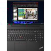 Lenovo ThinkPad E16 Gen 2 (2023) Laptop - 1st Series / Intel Core Ultra 5-125U / 16inch WUXGA / 512GB SSD / 8GB RAM / Shared Intel Graphics / DOS / English Keyboard / Black / International Version - [21MA000BGP]