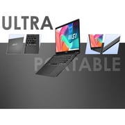 MSI Modern 14 (2025) Laptop - 13th Gen / Intel Core i3-1315U / 14inch FHD / 512GB SSD / 8GB RAM / Shared Intel Iris Xe Graphics / Windows 11 Home / English & Arabic Keyboard / Platinum Gray / Middle East Version - [F13MG-05]