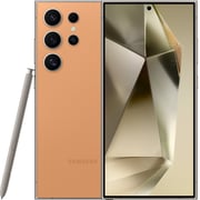 هاتف سامسونج جالكسي S24 ألترا الذكي، سعة 512 جيجابايت، يدعم 5G - لون برتقالي تيتانيوم