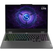 Lenovo LOQ 15IAX9 Gaming (2025) Laptop - 12th Gen / Intel Core i5-12600HX / 15.6inch FHD / 512GB SSD / 24GB RAM / 6GB NVIDIA GeForce RTX 3050 Graphics / Windows 11 Home / English & Arabic Keyboard / Luna Grey / Middle East Version - [83GS00M5AX]