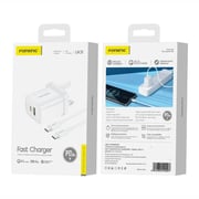 Foneng Dual Port 20W Wall Charger QC+PD White