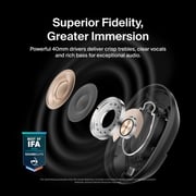 Belkin AUD008hqBK SoundForm Isolate Wireless Over Ear Headphone Black