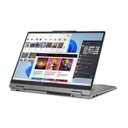 Lenovo Ideapad 5 14IRH9 2-in-1 Convertible (2025) Laptop - 13th Gen / Intel Core i7-13620H / 14inch WUXGA / 512GB SSD / 16GB RAM / Shared Intel UHD Graphics / Windows 11 Home / English & Arabic Keyboard / Luna Grey / Middle East Version - [83KX002LAD]