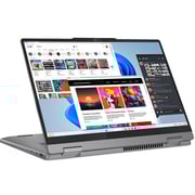 Lenovo IdeaPad 5 14IRH9 2-in-1 Convertible (2025) Laptop - 13th Gen / Intel Core i5-13420H / 14inch WUXGA / 512GB SSD / 8GB RAM / Shared Intel UHD Graphics / Windows 11 Home / English & Arabic Keyboard / Luna Grey / Middle East Version - [83KX002KAD]