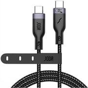 Joda Type-C to Type-C Nylon Braided Charging Cable 1m – Black