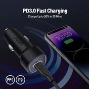 Joda USB-C Car Charger, Dual Port – Black
