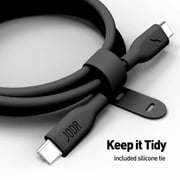 Joda Type-C to Type-C Silicone Charging Cable 1m – Black