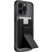Skinarma Sido Mag-Charge Case + Magnetic Card Holder, Black – iPhone 15 Pro Max