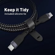 Joda Type-C to Type-C Nylon Braided Charging Cable 2m – Black