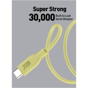 Joda Type-C to Type-C Silicone Charging Cable 1m – Yellow