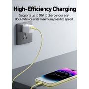 Joda Type-C to Type-C Silicone Charging Cable 1m – Yellow