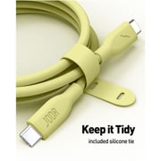 Joda Type-C to Type-C Silicone Charging Cable 1m – Yellow