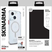 Skinarma Saido Mag-Charge Simple Case, Clear – iPhone 15