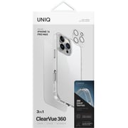 Uniq Clearvue 3-in-1 Cover Set, Transparent – iPhone 16 Pro Max