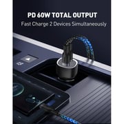 Joda USB-C Dual-Port Car Charger – Black