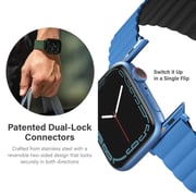 Uniq Revix Magnetic Watch Strap 41mm – Black/Caspian Blue