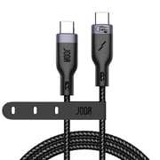 Joda Type-C to Type-C Nylon Braided Cable 1m – Black