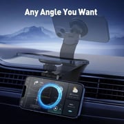 Joda MagQ Wireless Charging Car Holder with Velcro Base – Black