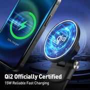 Joda MagQ Wireless Charging Car Holder with Velcro Base – Black
