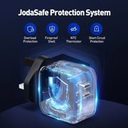 Joda USB-C Dual-Port GaN Wall Charger – Black