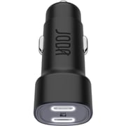 Joda USB-C Dual-Port Car Charger – Black