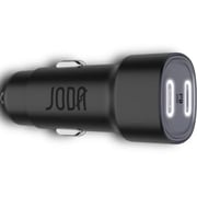 Joda USB-C Dual-Port Car Charger – Black