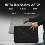 Asus ROG Zephyrus G16 Gaming (2025) Laptop - 2nd Series / Intel Core Ultra 9-285H / 16inch 2.5K / 2TB SSD / 64GB RAM / 24GB NVIDIA GeForce RTX 5090 Graphics / Windows 11 Home / English & Arabic Keyboard / Eclipse Gray/Middle East Version-[GU605CX-QR111W]
