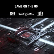 Asus ROG Flow Z13 Gaming (2025) Laptop - AMD Ryzen AI MAX+ 395 / 13.4inch 2.5K / 1TB SSD / 32GB RAM / Shared AMD Radeon Graphics / Windows 11 Home / English & Arabic Keyboard / Off Black / Middle East Version - [GZ302EA-RU016W]