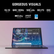 Asus ROG Flow Z13 Gaming (2025) Laptop - AMD Ryzen AI MAX+ 395 / 13.4inch 2.5K / 1TB SSD / 32GB RAM / Shared AMD Radeon Graphics / Windows 11 Home / English & Arabic Keyboard / Off Black / Middle East Version - [GZ302EA-RU016W]