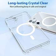 FITIT Clear Case for S25 Plus with MagSafe – Ultra Slim, Shockproof, Crystal Clear Protection, Strong Magnetic Case Compatible with MagSafe (Clear)