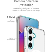 Samsung Galaxy S25 Plus Magnetic Clear Case + Screen Protector Bundle 360Â° Protection, Shatterproof, Anti-Yellowing, Premium Tempered Glass, High Clarity