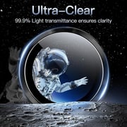 FITIT Camera Lens Protector for Samsung Galaxy S25 Plus 5G, 9H Tempered Glass Metal Individual Ring Cover, Easy Installation Tray, Black