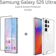 Glassology Case With Screen Protector Clear Samsung Galaxy S25 Ultra