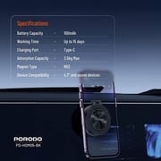 Porodo MagSafe Car Charger Black