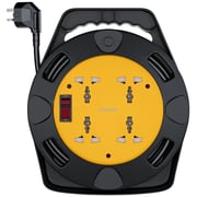 Porodo PD-4ACEC10M-BK 4AC Extension Cable Reel