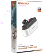 Porodo Power Bank 5000mAh White PD-PBFCH049-WH