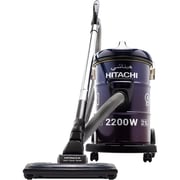 Hitachi CV-965N Drum Vacuum Cleaner, 2200W, 21L Dust Capacity, Aero Power Brush, Washable Cloth Filter – Blue – CV-965NBLGSA