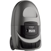 Hitachi CV-W1800 Bagless Canister Vacuum Cleaner, 1800W, 5L Dust Capacity, Washable Cloth Filter – Silver – CV-W1800SI