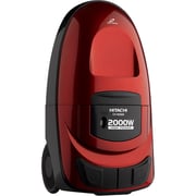 Hitachi CV-W2000 Bagless Canister Vacuum Cleaner, 2000W, 6.5L Dust Capacity, Nano Titanium Filter – Red – CV-W2000RR