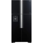 Hitachi 540L Inverter Dual Fan Cooling AI Eco Thermo Black Glass 4-Door Refrigerator – R-W660PS7GBK