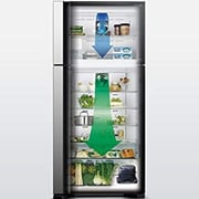 Hitachi 540L Inverter Dual Fan Cooling AI Eco Thermo Black Glass 4-Door Refrigerator – R-W660PS7GBK