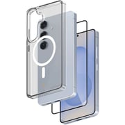 Smartix MagSafe Clear Case With Screen Protector Transparent Samsung Galaxy S25
